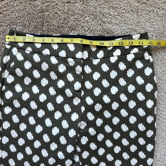 Boden Richmond Ankle Trouser Pant in Leaf Print Olive Green 4P Preppy Resort - Picture 12 of 15